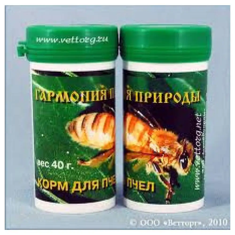 Применение Гармонии природы с сахарным сиропом для пчел