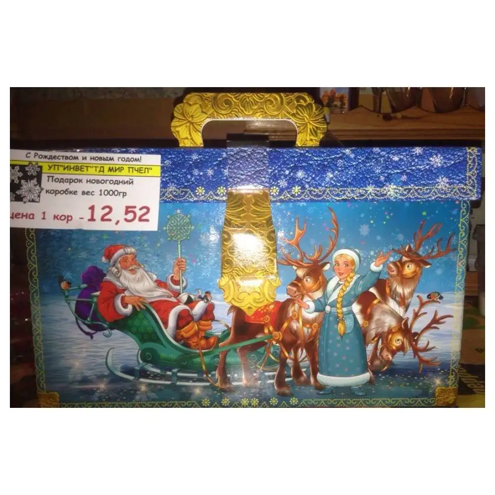 Подарочная упаковка с новогодними мотивами